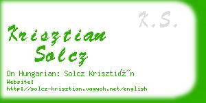 krisztian solcz business card